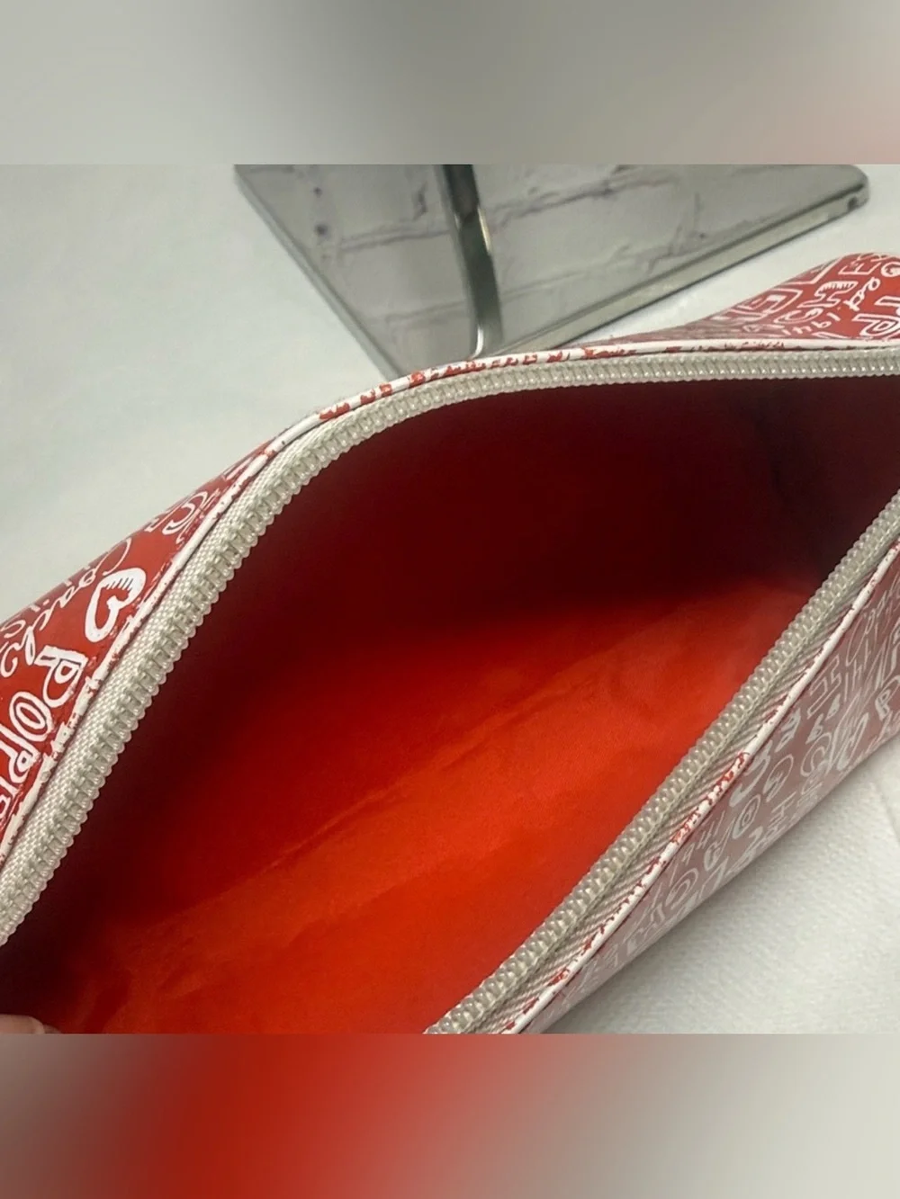Rare Y2K Coach Poppy Logo Makeup Brush/Pencil Barrel Case